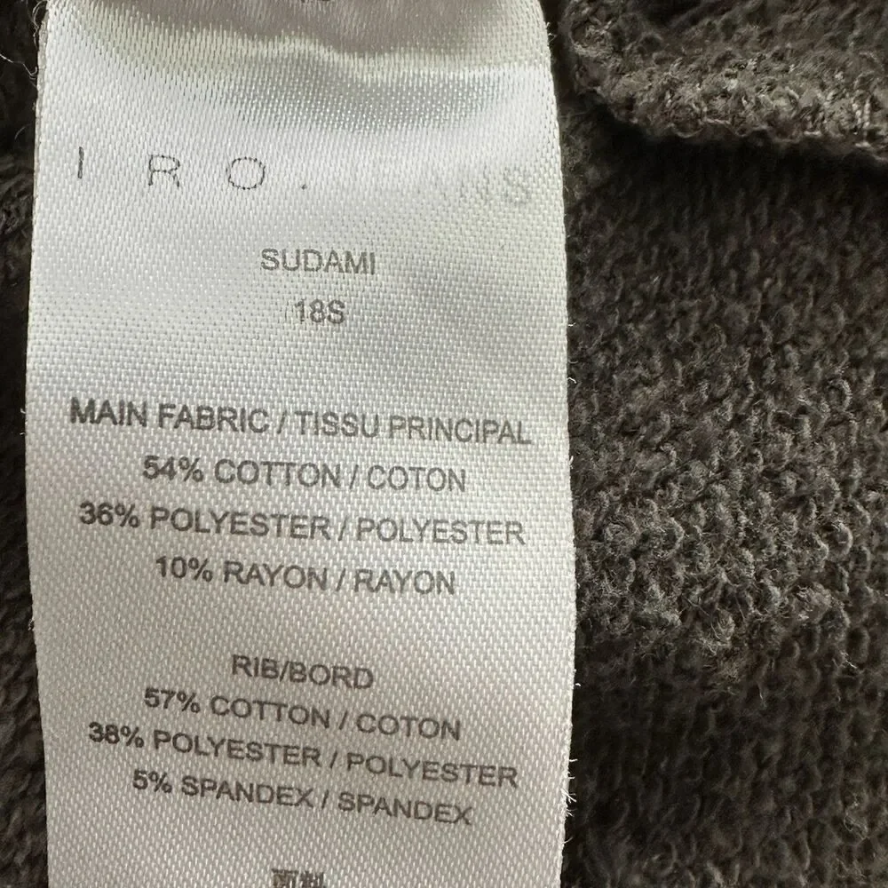 IRO Jeans Sweatshirt S women’s Camo Burnout distressed Avant garde grunge
